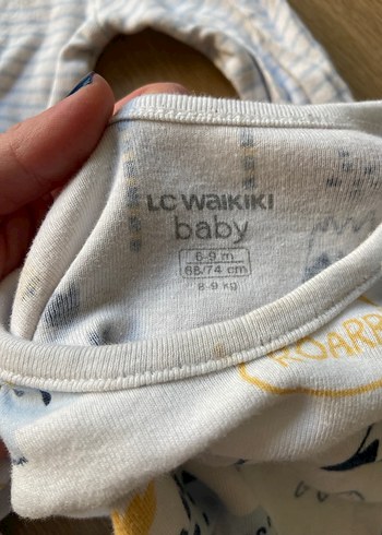 LCW 3 lü bebek çıtçıtlı uzu  kollu body - Görsel 5