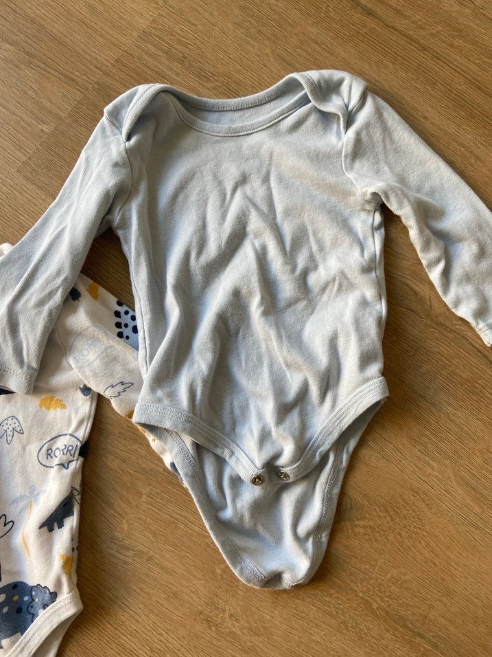 LCW 3 lü bebek çıtçıtlı uzu  kollu body - Görsel 4