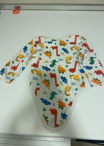 Uzun Kollu Baskılı Bebek Body çıtçıtlı 2'li - Görsel 5