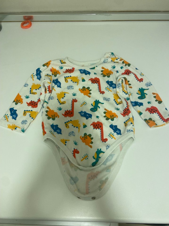 Uzun Kollu Baskılı Bebek Body çıtçıtlı 2'li - Görsel 4