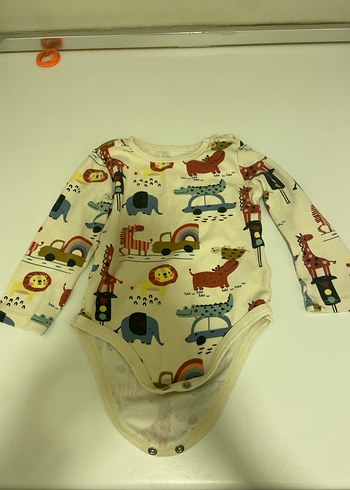 2li Uzun Kollu Baskılı Bebek çıtçıtlı body - Görsel 5