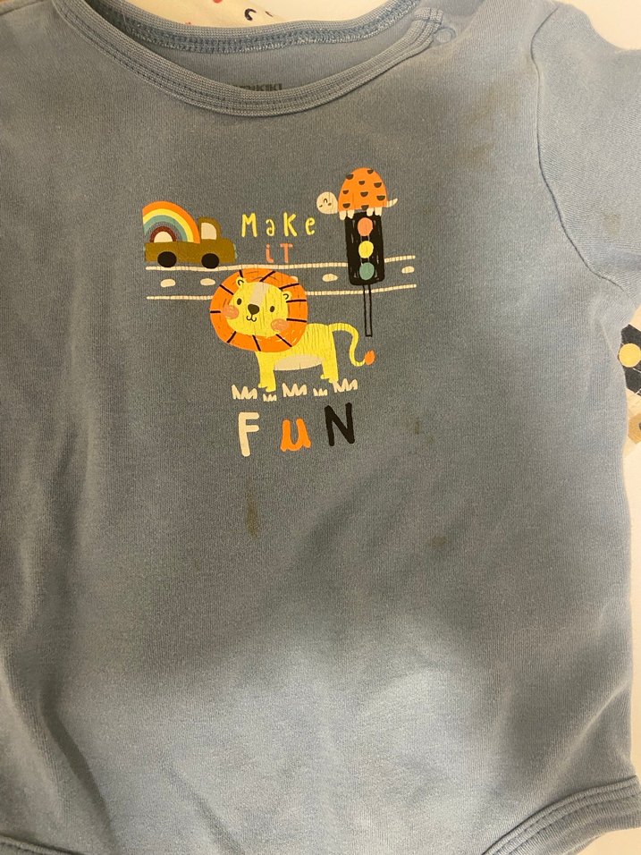 2li Uzun Kollu Baskılı Bebek çıtçıtlı body - Görsel 2