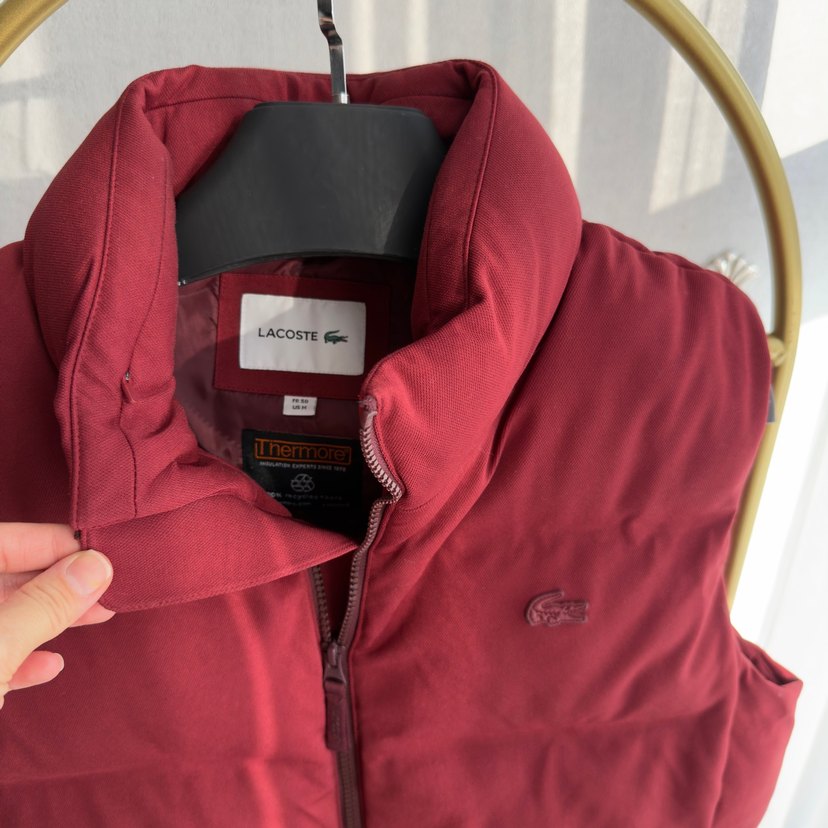 Bordo Lacoste Şişme Yelek — görsel 3/5