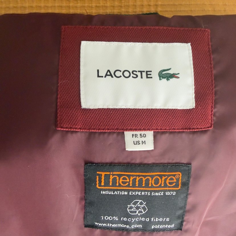 Bordo Lacoste Şişme Yelek — görsel 4/5