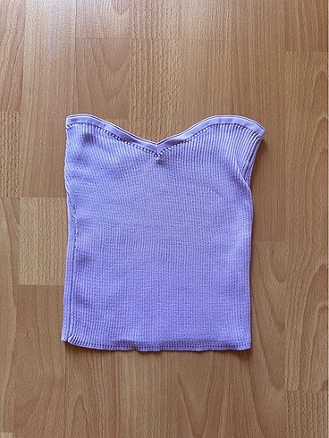 Lila straplez crop