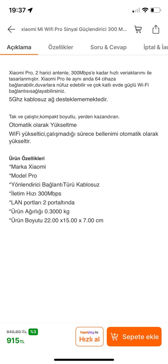 Xiaomi Mi Wifi Pro Sinyal Güçlendirici 300 Mbps Siyah - Görsel 2