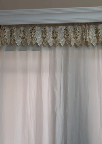 İşlemeli Parlak krem Çift Kişilik Yatak Örtüsü - Görsel 11