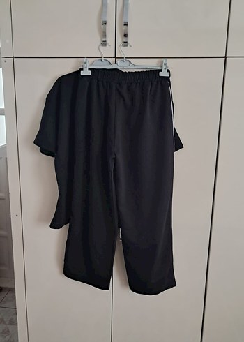 Siyah Kemerli Mini Kadın Kumaş Pantolon xxl bdn - Görsel 4