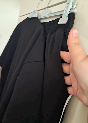 Siyah Kemerli Mini Kadın Kumaş Pantolon xxl bdn - Görsel 9