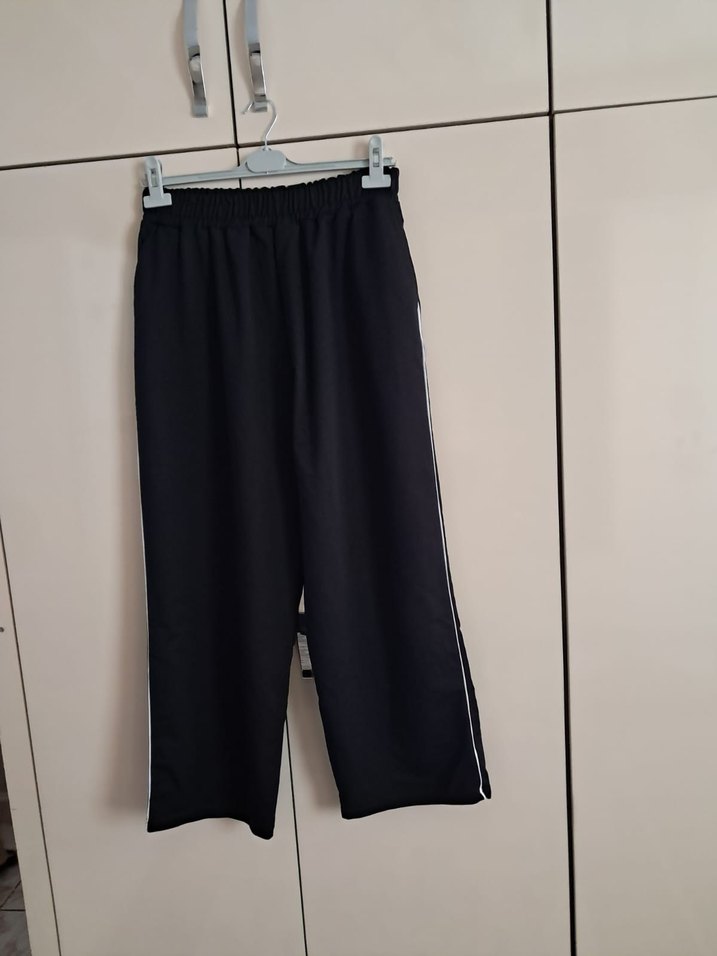 Siyah Kemerli Mini Kadın Kumaş Pantolon xxl bdn - Görsel 5