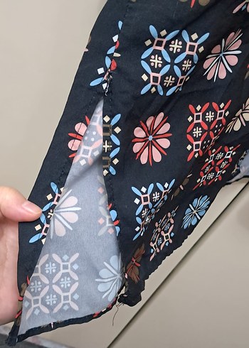 Düğmeli Çok Renkli Uzun Kollu Kadın Gömlek xl bdn - Görsel 7