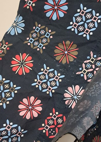 Düğmeli Çok Renkli Uzun Kollu Kadın Gömlek xl bdn - Görsel 5