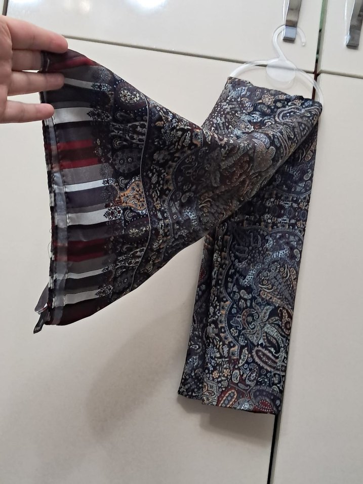 Bohem Çok Renkli Kadın Şal - Görsel 3