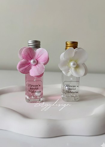 Pembe Çiçekli Hediyelik Kese - Görsel 3