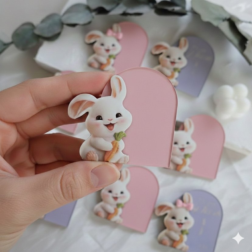 Tavşan Figürlü Diş Çıkarma Magnetleri - Görsel 3