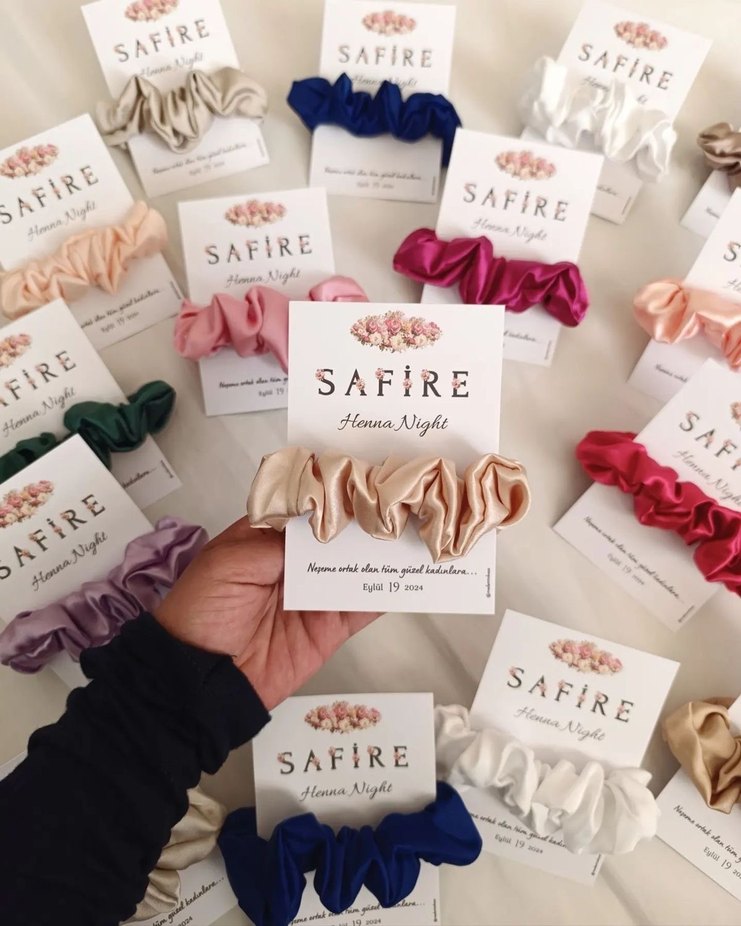 İnci Detaylı Pembe Saten Toka - Görsel 3