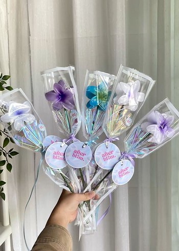 Pastel Renkli lotus Çiçekli toka Hediyeleri - Görsel 2