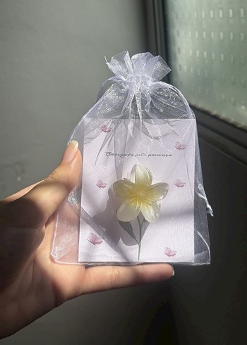 Pastel Renkli lotus Çiçekli toka Hediyeleri - Görsel 3