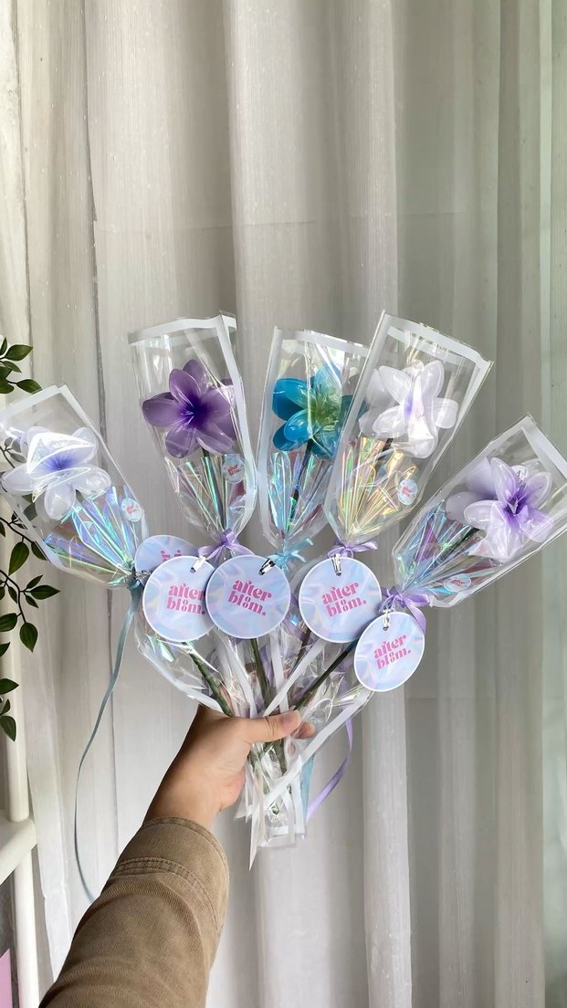 Pastel Renkli lotus Çiçekli toka Hediyeleri - Görsel 2