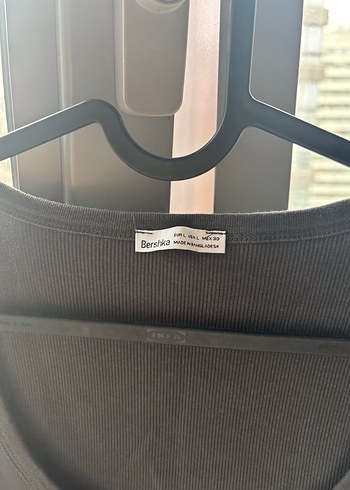 Bershka Antrasit Rengi Kalın Askılı Crop Atlet - Görsel 2