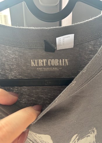 H&M Antrasit Crop Tshirt - Görsel 3