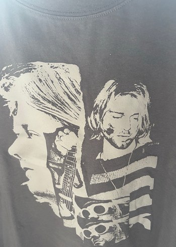 H&M Antrasit Crop Tshirt - Görsel 5