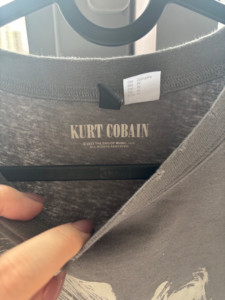 H&M Antrasit Crop Tshirt - Görsel 3