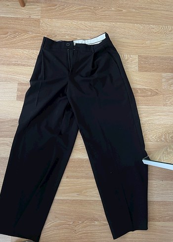 Zara siyah kumaş pantolon - Görsel 4