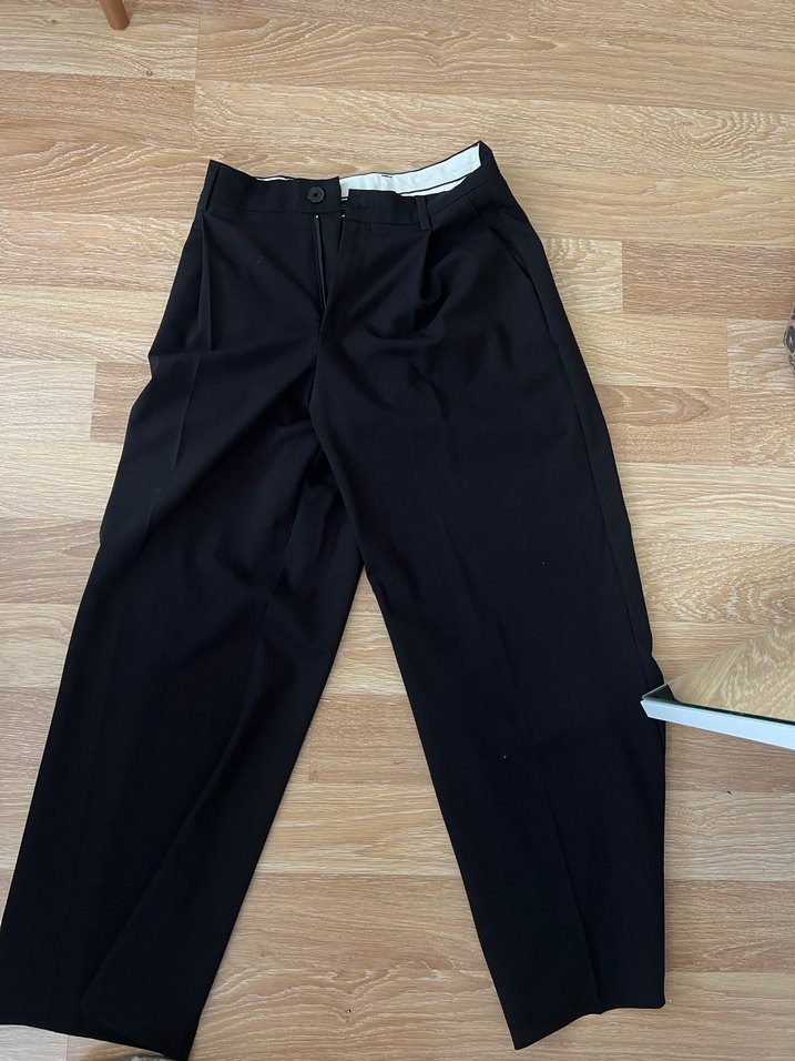 Zara siyah kumaş pantolon - Görsel 4