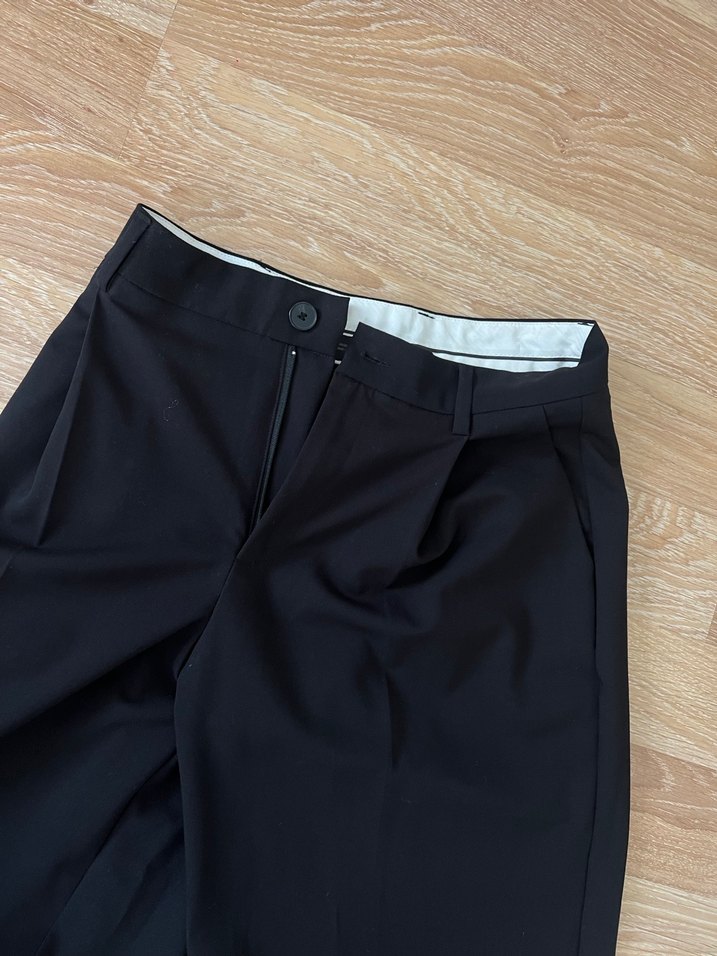 Zara siyah kumaş pantolon - Görsel 5