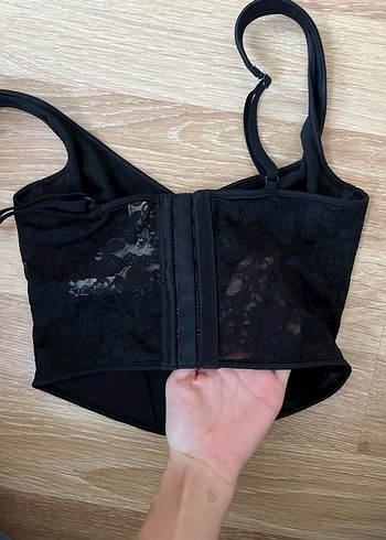 Victoria secret Siyah Dantelli Büstiyer - Görsel 2