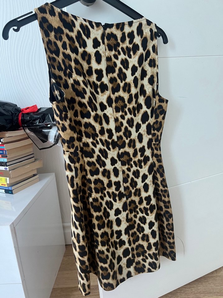 Leopar zara elbise - Görsel 2