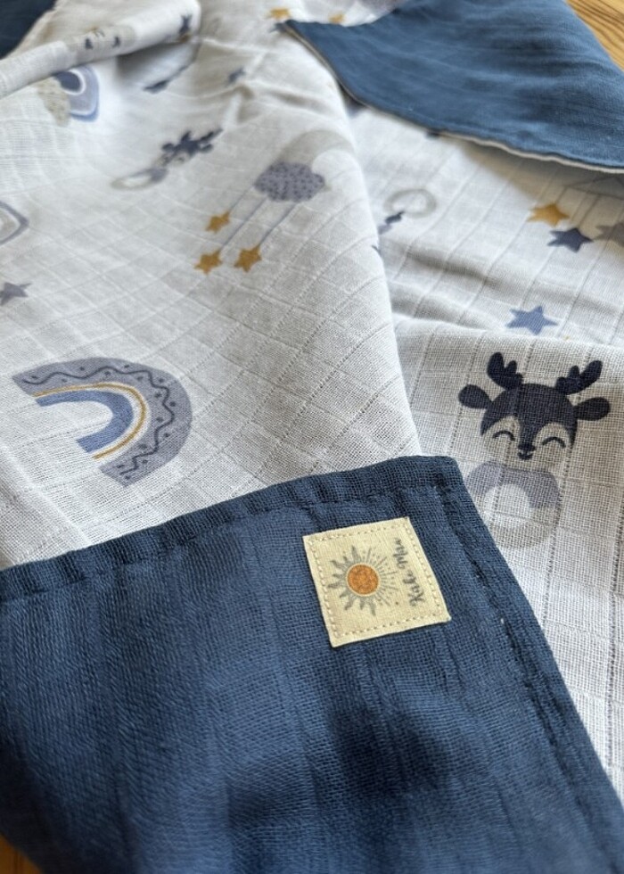 Gökkuşağı muslin havlu - Görsel 2