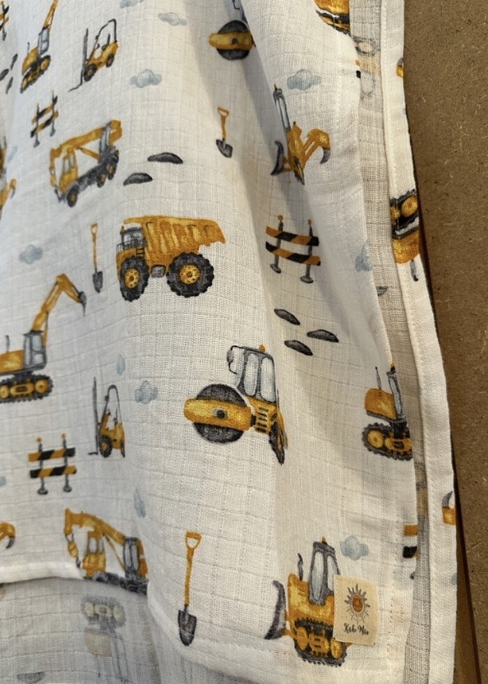 İş makineleri Muslin panco 1-4 yaş - Görsel 2