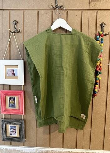 1-4 yaş Muslin panco unisex - Görsel 3