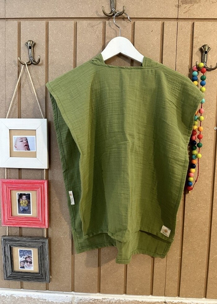 1-4 yaş Muslin panco unisex - Görsel 3