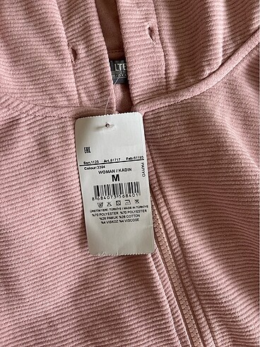 m Beden pembe Renk Ltb fermuarlı sweatshirt / hırka