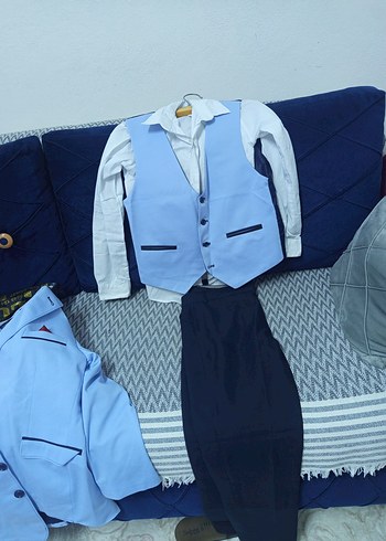 Mavi Çocuk Ceket Takım - Görsel 5