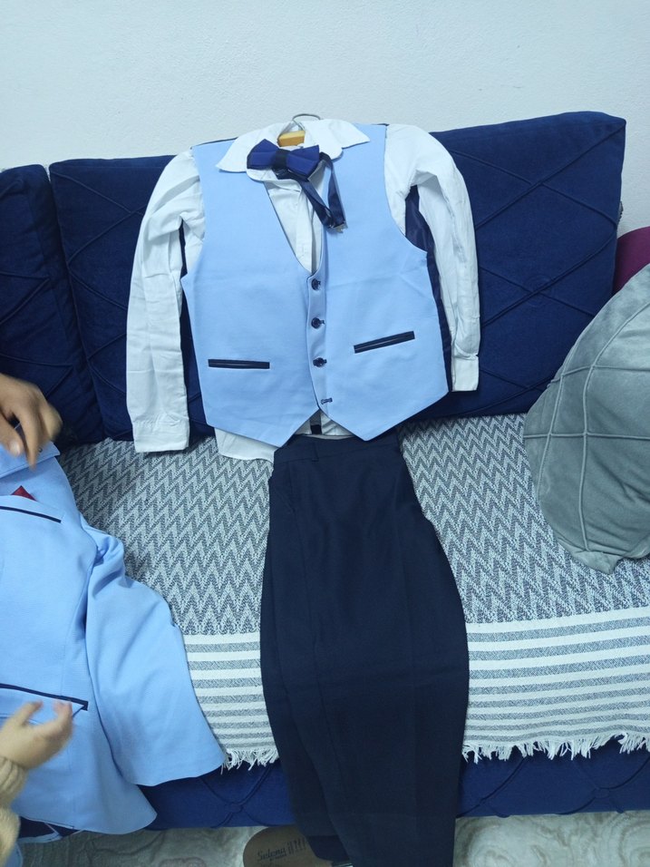 Mavi Çocuk Ceket Takım - Görsel 3