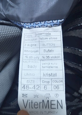 Gri Erkek Takım Elbise, Normal Kesim, Düğmeli - Görsel 7