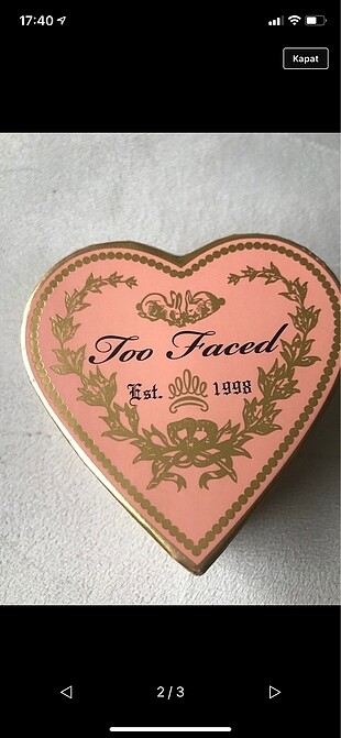  Beden Too faced allık