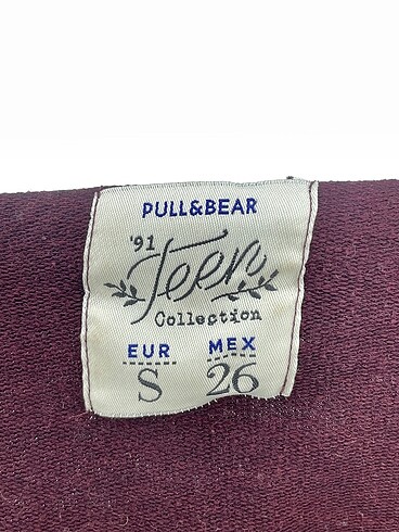 s Beden bordo Renk Pull and Bear Sweatshirt %70 İndirimli.