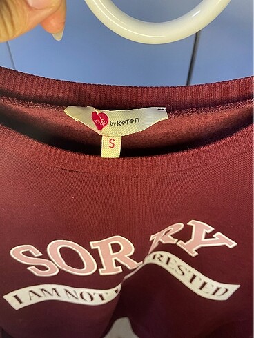 s Beden bordo oversize sweatshirt