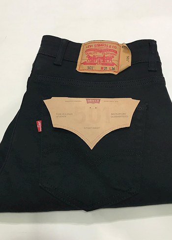 Levis Levi S 501 Siyah Regular Kalip Erkek Kot Pantolon 40 Beden