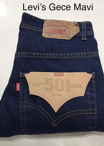 Levis Levi S Gece Mavi Erkek Denim Jean 38 Beden