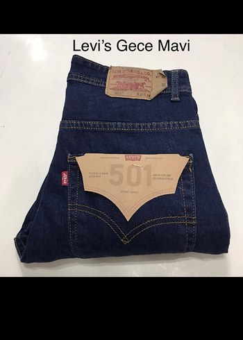Levis Koyu Lacivert Dar Kesim Denim Jean 36 Beden