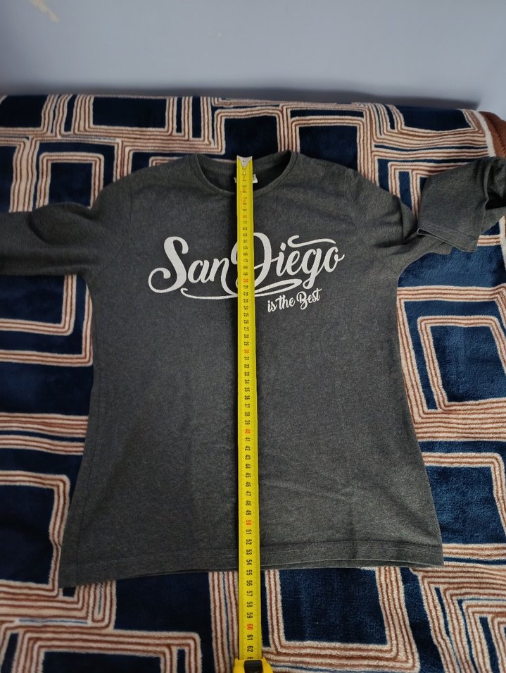 Gri Baskılı Uzun Kollu Kadın Sweatshirt - Görsel 3