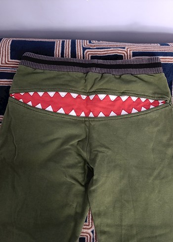 Erkek Çocuk Yeşil Rahat Kesim Eşofman Altı - Görsel 3