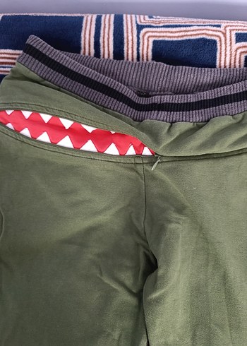 Erkek Çocuk Yeşil Rahat Kesim Eşofman Altı - Görsel 4