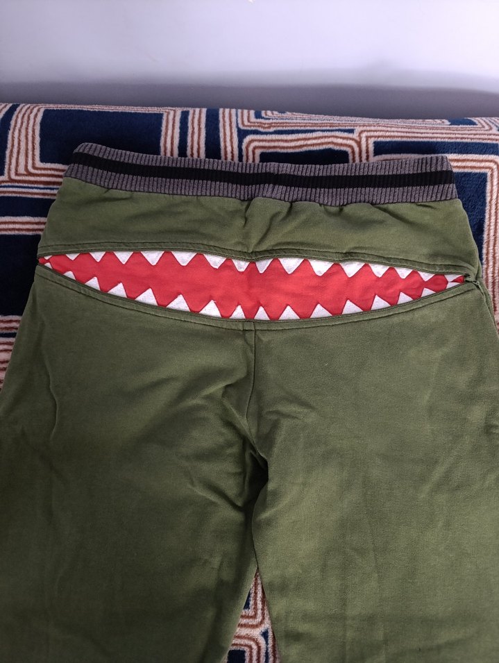 Erkek Çocuk Yeşil Rahat Kesim Eşofman Altı - Görsel 3